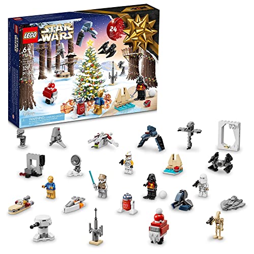 レゴ LEGO Star Wars 2022 Advent Calendar 75340 Building Toy Set for Kids, Boys and Girls, Ages 6 , 8 Characters and 16 Mini Builds (329 Pieces)レゴ