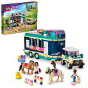 レゴ LEGO Friends Horse Show Trailer 41722, Horse Toy for 8 Plus Year Old Girls and Boys with 2 Horses, SUV Car and Riding Accessories, Animal Playset, Gift ideaレゴ