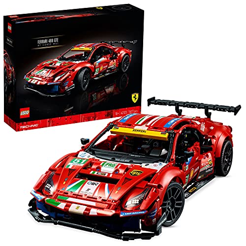 レゴ LEGO 42125 Technic Ferrari 488 GTE “AF Corse #51” Super Sports Car Exclusive Collectible Model, Collectors Set for Adultsレゴ