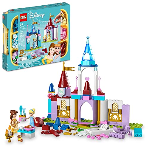 レゴ LEGO Disney Princess Creative Castles 43219?, Toy Castle Playset with Belle and Cinderella Mini-Dolls and Bricks Sorting Box, Travel Toys for Girls and Boys, Sensory Toy for Kids Ages 6+レゴ