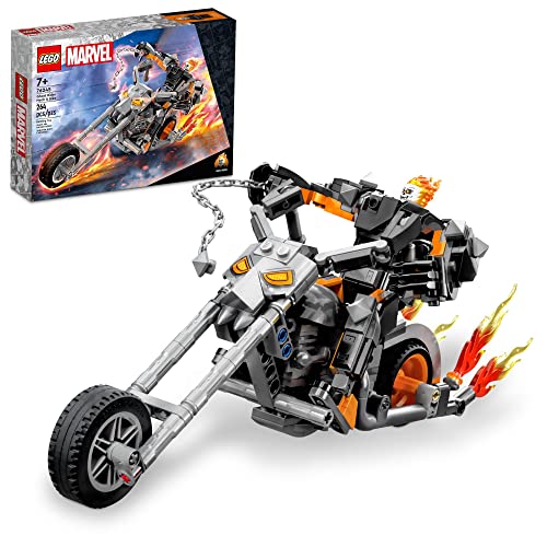 レゴ LEGO Marvel Ghost Rider Mech & Bike 76245, Buildable Motorbike Toy with Movable Action Figure, Super Hero Building Set, Gift for Kids, Boys and Girls 7 Plus Years Oldレゴ