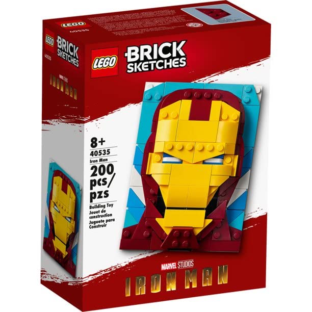 쥴 LEGO Brick Sketches Iron Man, 204 Pieces쥴
