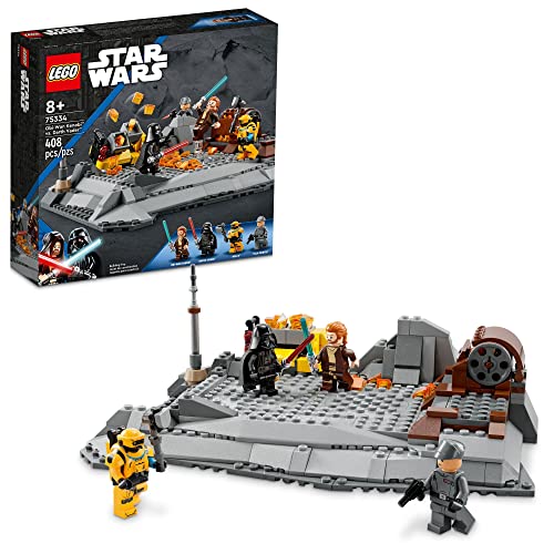 쥴 LEGO Star Wars OBI-Wan Kenobi vs. Darth Vader 75334 Building Toy Set - Features 4 Minifigures with Lightsabers for Buildable Battles, Great Collectible Gift for Kids, Boys, and Girls Ages 8+쥴