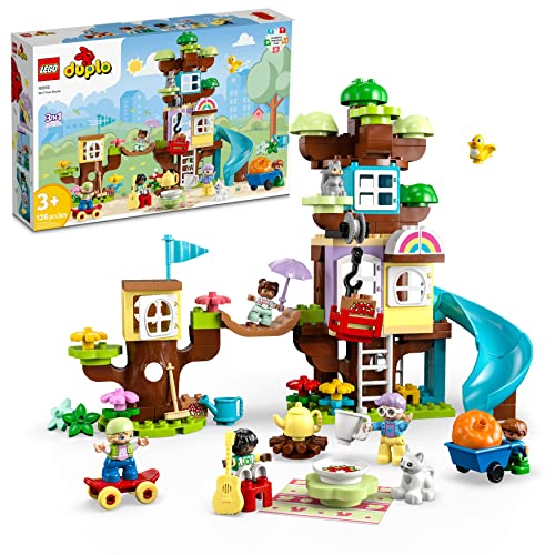 レゴ LEGO DUPLO 3in1 Tree House 10993 Creative Building Toy for Toddlers, Includes 8 Figures for Teaching Social Skills, Playing Together and Group Play, Great Birthday Gift for Kidsレゴ