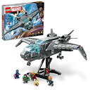 レゴ LEGO Marvel The Avengers Quinjet 76248, Spaceship Building Toy Set with Thor,...