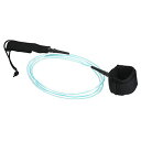 T[tB [VR[h }X|[c PATIKIL 9.8ft x 7.2mm Surfboard Leash, Straight Leashes Leg Rope with Key Pocket Wrist String for Body Board Paddle Board, Mint GreenT[tB [VR[h }X|[c