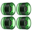 EB[ ^C XP{[ XP[g{[h COf PATIKIL 70mm 78A Longboard Wheels with Black ABEC-9 Bearings, 4 Pack Soft Cruiser Wheels Street Wheels for Skateboards Skateboard Wheel PU, Clear GrEB[ ^C XP{[ XP[g{[h COf