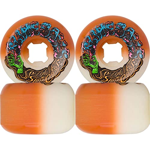 ウィール タイヤ スケボー スケートボード 海外モデル Slime Balls Santa Cruz Skateboard Wheels 56mm Hariballs 50-50 95A White/Orange, 22222898-129771ウィール タイヤ スケボー スケートボード 海外モデル