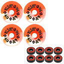   ܡ ȥܡ ǥ Dogtown Old School Skateboard Wheels 60mm K-9 80's 92A Orange/White Swirl with ABEC 5 Bearings  ܡ ȥܡ ǥ