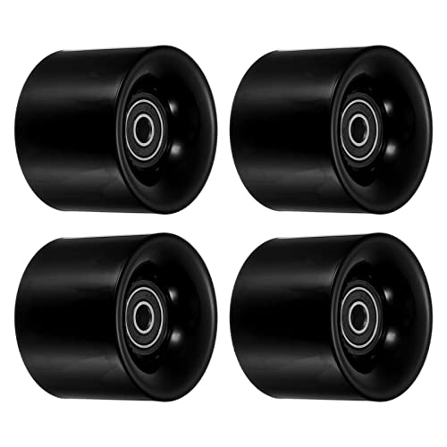   ܡ ȥܡ ǥ PATIKIL 60mm Longboard Wheels with Bearings ABEC-9, 4 Pack Street Wheels for Skateboards Cruiser Wheel Replacement 80A, Black  ܡ ȥܡ ǥ