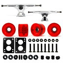 ウィール タイヤ スケボー スケートボード 海外モデル VJ Skateboard Longboard Truck and Wheel, 70mm Long B...