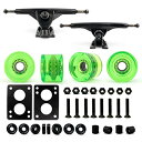 ウィール タイヤ スケボー スケートボード 海外モデル VJ Skateboard Longboard Truck and Wheel, 70mm Long B...