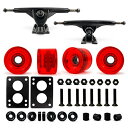 ウィール タイヤ スケボー スケートボード 海外モデル VJ Skateboard Longboard Truck and Wheel, 70mm Long B...