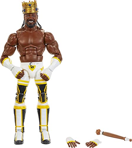 WWE フィギュア アメリカ直輸入 人形 プロレス Mattel WWE King Woods Elite Collection Action Figure, Deluxe Articulation & Life-like Detail with Iconic Accessories, 6-inchWWE フィギュア アメリカ直輸入 人形 プロレス