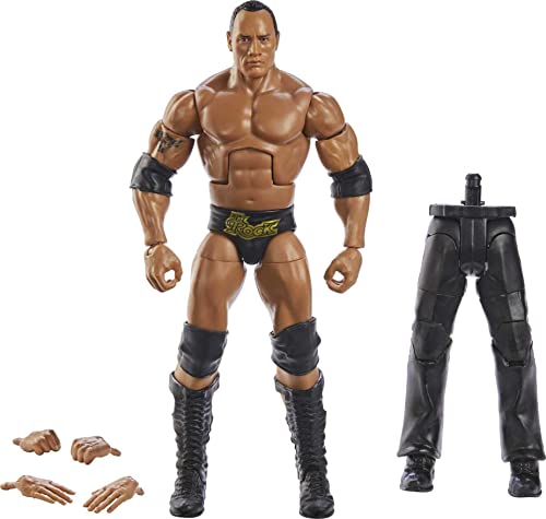 WWE フィギュア アメリカ直輸入 人形 プロレス Mattel WWE The Rock WrestleMania Elite Collection Action Figure with Accessory & 