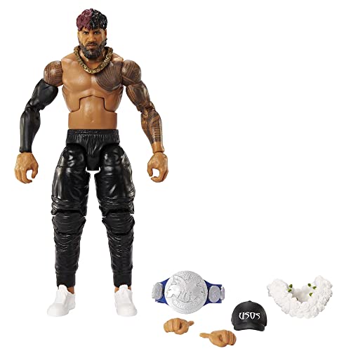 WWE フィギュア アメリカ直輸入 人形 プロレス Mattel WWE Jimmy USO Elite Collection 6 Action Figure, 6-inch Posable Collectible Gift for WWE Fans Ages 8 Years Old & UpWWE フィギュア アメリカ直輸入 人形 プロレス