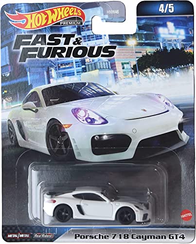 ホットウィール マテル ミニカー ホットウイール Hot Wheels Porsche 718 Cayman GT4, Fast Furious 4/5 White ホットウィール マテル ミニカー ホットウイール