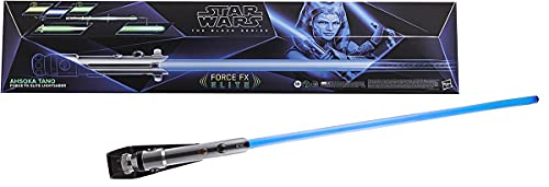 star wars スターウォーズ ディズニー Star Wars The Black Series Ahsoka Tano Force FX Elite Lightsaber with Advanced LEDs and Sound Effects, Adult Collectible Roleplay Itemstar wars スターウォーズ ディズニー