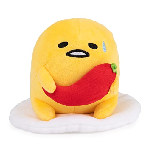 ガンド GUND ぬいぐるみ リアル お世話 GUND Sanrio Gudetama The Lazy Egg Stuffed Animal, Spicy Gudetama Plush Toy for Ages 1 and Up, 5”ガンド GUND ぬいぐるみ リアル お世話