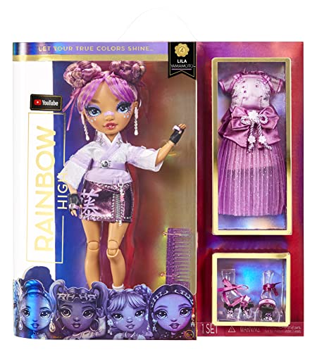 レインボーハイ Rainbow High おもちゃ フィギュア 人形 Rainbow High Lila Yamamoto- Mauve Purple Fashion Doll. 2 Designer Outfits to Mix & Match with Accessories, Great Gift for Kids 6-12 Years Old anレインボーハイ Rainbow High おもちゃ フィギュア 人形