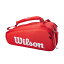 ƥ˥ Хå 饱åȥХå Хåѥå Wilson Super Tour, Red/White, Holds up to 6 Racketsƥ˥ Хå 饱åȥХå Хåѥå