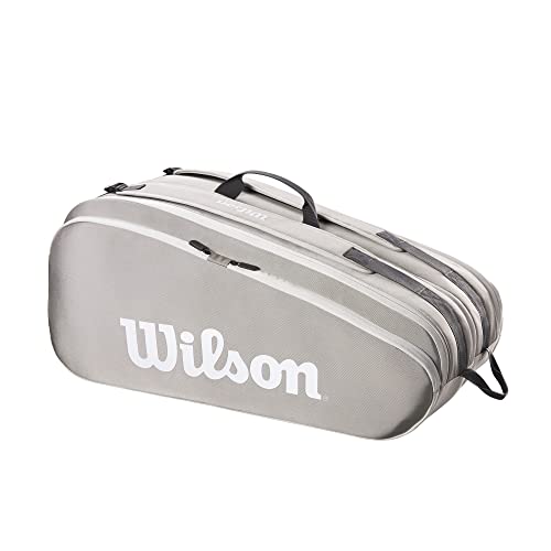 テニス バッグ ラケットバッグ バックパック WILSON Tour Tennis Racket Bag - Stone Grey, Holds up to 6 Racketsテニス バッグ ラケットバッグ バックパック