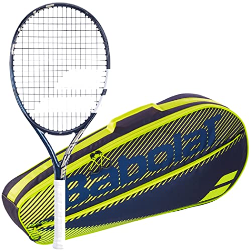 テニス ラケット 輸入 アメリカ バボラ Babolat Evo Drive 115 Wimbledon Strung Tennis Racquet (4 3/8" Grip) Bundled with a Yellow RH3 Club Essential Tennis Bagテニス ラケット 輸入 アメリカ バボラ