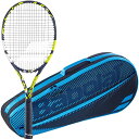 テニス ラケット 輸入 アメリカ バボラ Babolat Evo Aero Strung Yellow Tennis Racquet (4 1/4