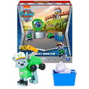 pEpg[ AJA  Paw Patrol, Big Truck Pups Rocky Action Figure with Clip-on Rescue Drone, Command Center Pod and Animal Friend Kids Toys Ages 3 and uppEpg[ AJA 