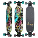 セクター9 ロングスケートボード スケボー 海外モデル アメリカ直輸入 Sector 9 Unisex Fractal Battle Complete Longboard, Adult, Multi, 36セクター9 ロングスケートボード スケボー 海外モデル アメリカ直輸入