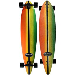 ロングスケートボード スケボー 海外モデル 直輸入 Paradise Longboard Pintail Complete Cruiser Skateboard, Rasta Stain, 10" x 46"ロングスケートボード スケボー 海外モデル 直輸入