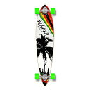 ロングスケートボード スケボー 海外モデル 直輸入 Punked Palm City Rasta Longboard Complete Skateboard -...