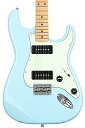 フェンダー エレキギター 海外直輸入 Fender Noventa Stratocaster Electric Guitar, Daphne Blue, Map...