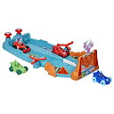 PJ Masks ǂIpW}XN AJA  PJ Masks Animal Power Smash and Zoom Racetrack Preschool Toy, Zoomzania Raceway Vehicle Playset with 4 Cars for Kids Ages 3 and Up (AmPJ Masks ǂIpW}XN AJA 