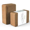 ヨガブロック フィットネス Trideer Cork Yoga Blocks, 2 Pack Yoga Blocks Natural Cork, High De...