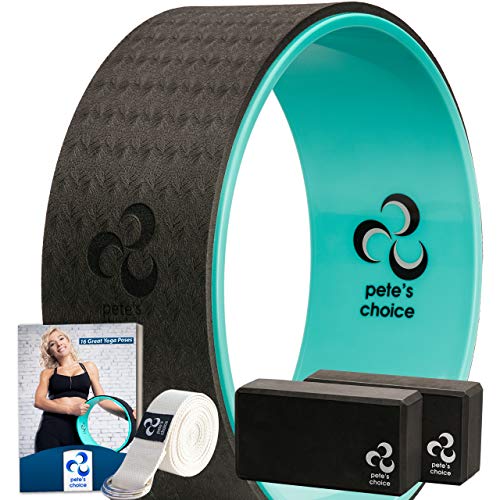 商品情報 商品名ヨガブロック フィットネス Yoga Set for Beginners ? Yoga Wheel Kit + 2 Yoga Blocks, BONUS eBook & FREE Yoga Strap | Yoga Star...