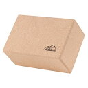 ヨガブロック フィットネス Higher Altitude Yoga Block Cork - 8.6 x 4 x 5.8inch Brick Block Aid for a Deeper Stretch - Adjustabl..