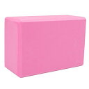ヨガブロック フィットネス Crown Sporting Goods Large High Density Pink Foam Yoga Blockヨガブロック...