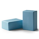 ヨガブロック フィットネス Hydrow Yoga Blocks - Supportive & Lightweight EVA Foam for Yoga, Pilates, Meditation, 9 x 6 x 4 inches, Blueヨガブロック フィットネス