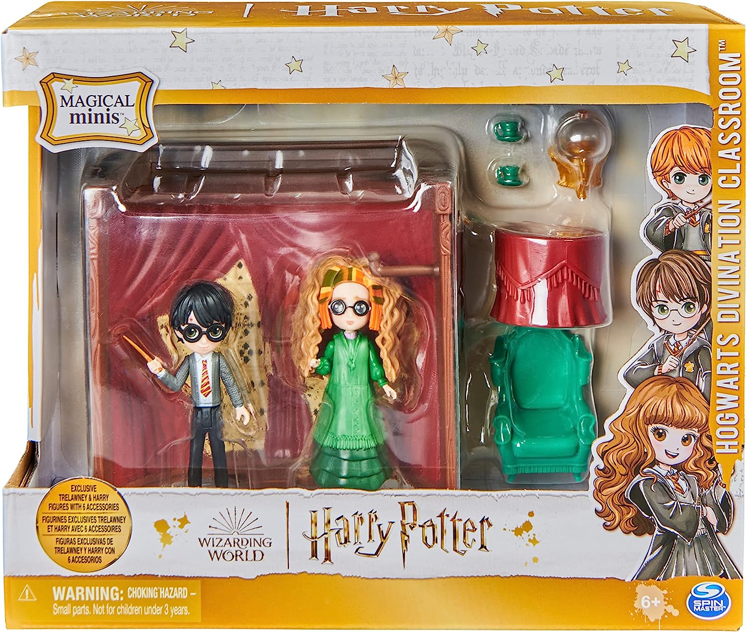 ハリー・ポッター アメリカ直輸入 おもちゃ 玩具 Harry Potter Wizarding World Harry Potter, Magical Minis Hogwarts Divination Classroom, 2 Exclusive Figures and 6 Accessories, Kids Toys for Agesハリー・ポッター アメリカ直輸入 おもちゃ 玩具 Harry Potter 2