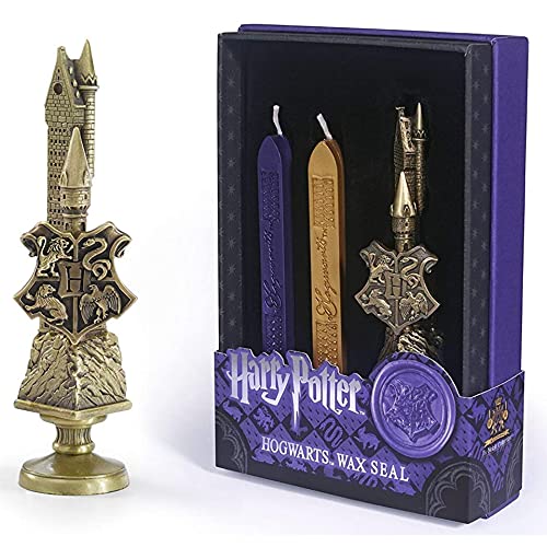 ϥ꡼ݥå ꥫľ͢   Harry Potter The Noble Collection Harry Potter Hogwarts Wax Seal - 6.5in (16.5cm) Die Cast Metal Stamp and Coloured Purple and Gold Wax Set - Offϥ꡼ݥå ꥫľ͢   Harry Potter