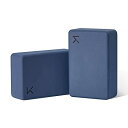 ヨガブロック フィットネス Yoga Blocks, EVA Foam, Navy Blue (Set of 2)ヨガブロック フィットネス