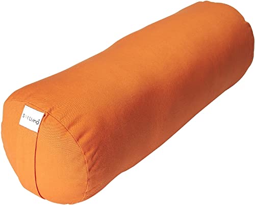 ヨガブロック フィットネス Sol Living Yoga Bolster Pillow Cylindrical Meditation Cushion Cotton Meditation Accessories for Restorative Yoga Meditation Pillow Yoga Pillow Firm Body Pillow Bolster Pillow for Legs Removable Coveヨガブロック フィットネス 1