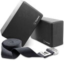 ヨガブロック フィットネス Tumaz Yoga Blocks 2 Pack with Strap Set, High Density/Lightweight ...