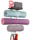 ヨガブロック フィットネス VINAEMO Yoga Mat Holder Accessories Wall Mount Organizer Storage D...
