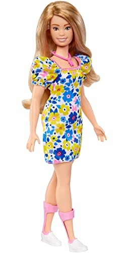 バービー バービー バービー人形 Barbie Fashionistas Doll # 208, Doll with Down Syndrome Wearing Floral Dress, Created in Partnership with The National Down Syndrome Societyバービー バービー人形