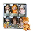 バービー バービー人形 KOILLIEUS 4 Inch Mini Baby Dolls 6pcs Gift Set, Cute Small Baby Doll Toys with Animal Clothes, Suitability Kids 3 and up A Editionバービー バービー人形