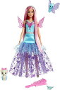 バービー バービー人形 Barbie A Touch of Magic Doll, Malibu with Wing-Detailed Dress, 7-inch Long Fantasy Hair, 2 Fairytale Pets Accessoriesバービー バービー人形