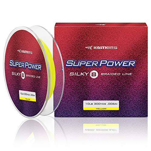 リール キャストキング 釣り道具 フィッシング 海外直輸入 KastKing Superpower Silky8 Braided Fishing Line, Yellow, 8 Strand, 50LB, 500Ydsリール キャストキング 釣り道具 フィッシング 海外直輸入