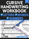 海外製絵本 知育 英語 イングリッシュ アメリカ Cursive Handwriting Workbook Letters Words Numbers: 3 in 1 Cursive Dot to Dot Alphabet Letters And Numbers Tracing Practice For Kids, Teens, Adults Book To Lear海外製絵本 知育 英語 イングリッシュ アメリカ